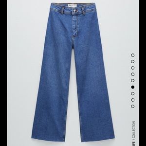 Zara marine straight jeans